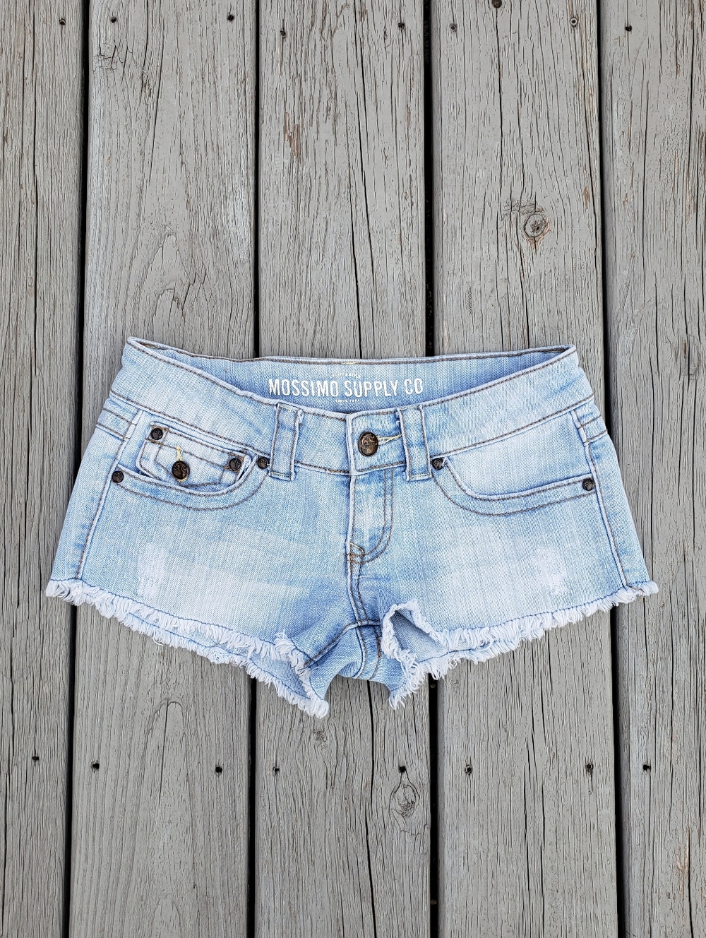 Mossimo Supply Co. Low Rise Cheeky Denim Shorts Size 5 - Fit 6